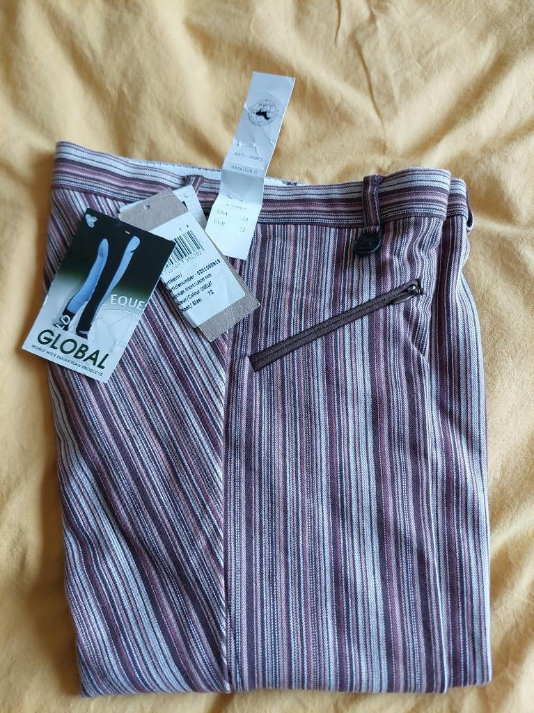 Nieuwe gestreepte Global rijbroek, maat 36, Kinderen, Nieuw, Recreatie, Onderkleding