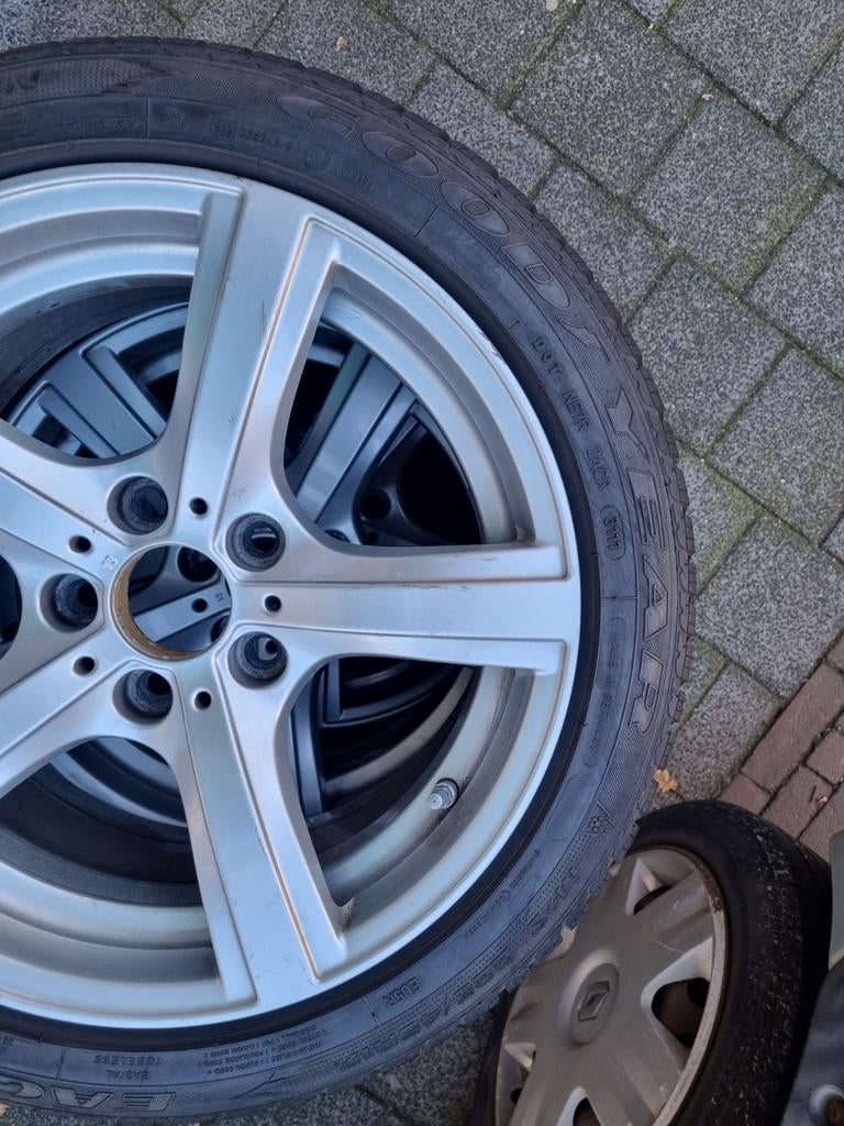 BMW Styling 290 Velgen met Winterbanden, Ophalen, Gebruikt, Banden en Velgen, 17 inch
