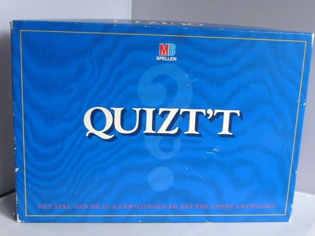 Quizt't MB gezelschapspel., Drie of vier spelers, Ophalen of Verzenden, Zo goed als nieuw, MB Spellen