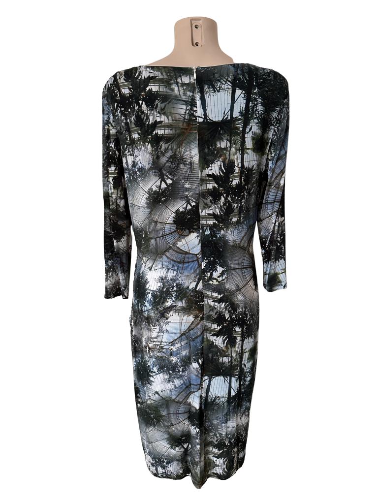 Escada jurk XL, Maat 46/48 (XL) of groter, Ophalen of Verzenden, Zo goed als nieuw, Grijs