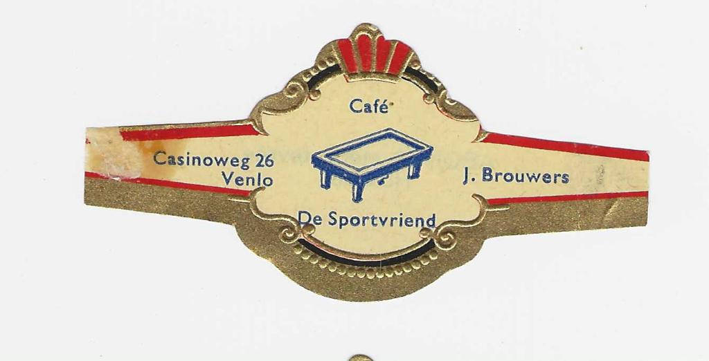 abonnee 1 - 645- cafe de sportfriend  venlo, Ophalen of Verzenden, Luciferdoosjes of -merken