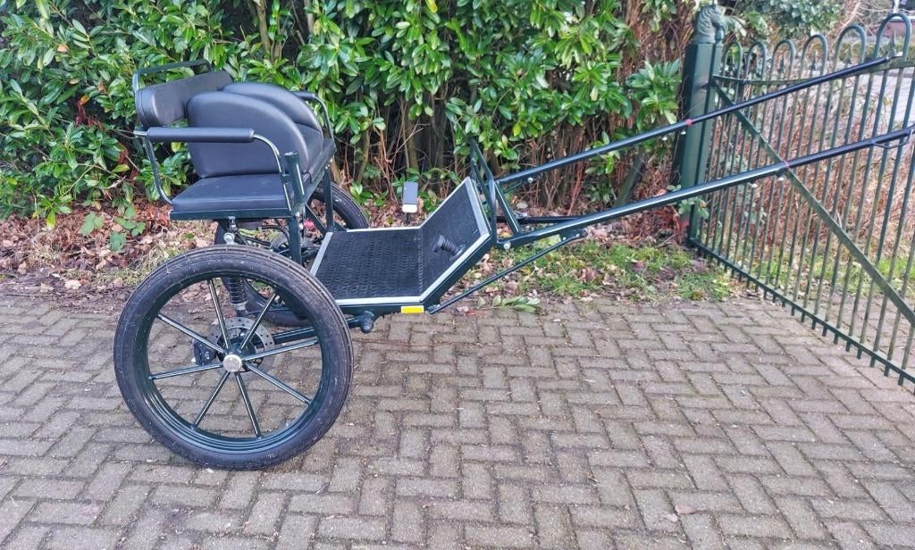 Tweewieler...hans meijer wagen en pony wedstrijdwagen, Dieren en Toebehoren, Rijtuigen en Koetsen, Zo goed als nieuw, Marathonwagen