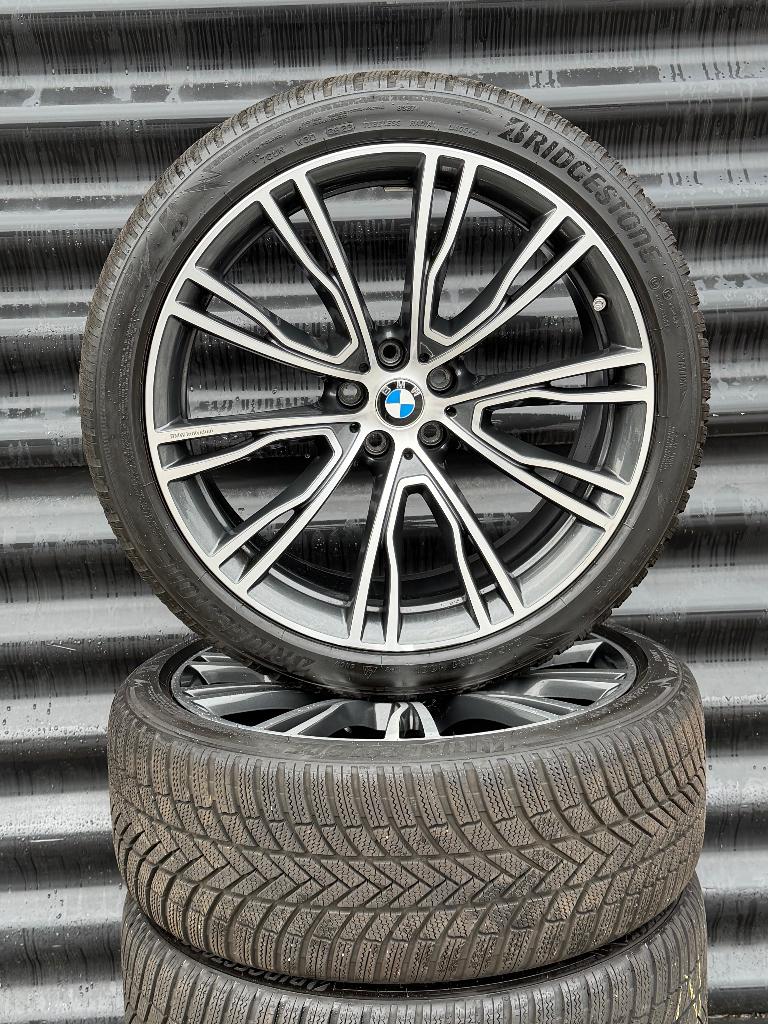 21” Orig Bmw Styling 726i G01 G02 x3 x4 velgen winterbanden, Ophalen, Band(en), Gebruikt, 245 mm