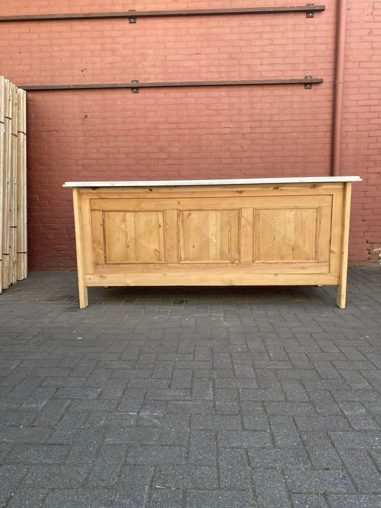 Keukenblok met wit marmeren blad, Huis en Inrichting, Woonaccessoires | Overige, Zo goed als nieuw, Ophalen of Verzenden