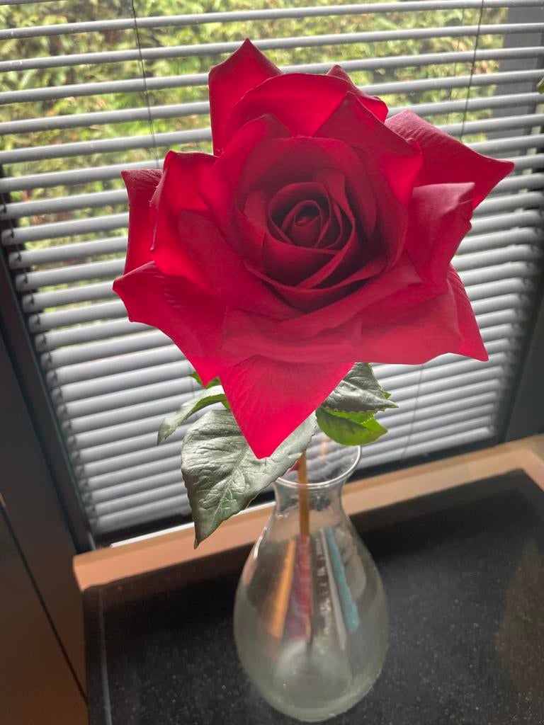 Kunstbloem Zijden roos van Bloom & Wolf, Ophalen of Verzenden, Zo goed als nieuw, Binnen