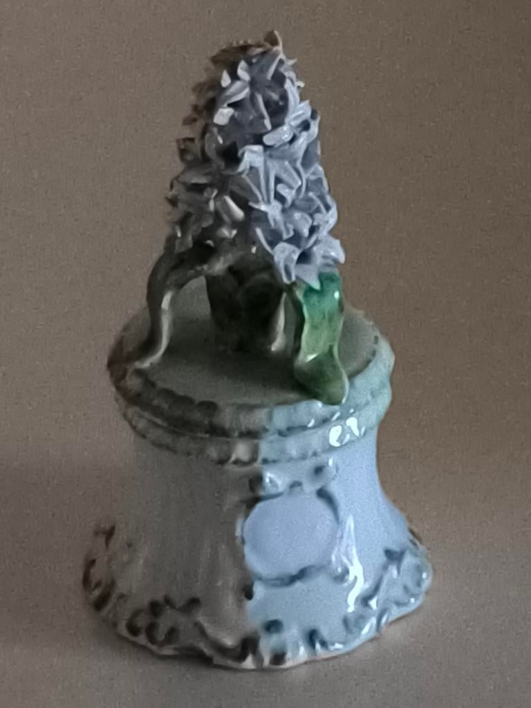 Antiek aardewerk deksel pot met hyacint, Antiek en Kunst, Ophalen of Verzenden
