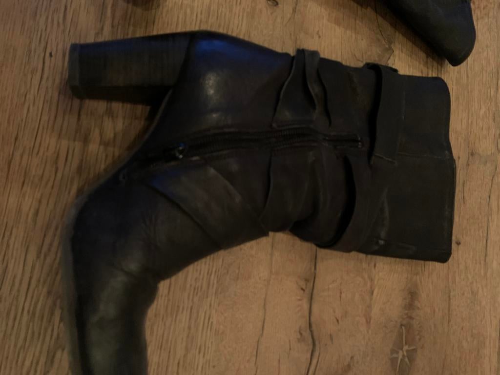 Dameslaarzen vai val maat 39, Ophalen of Verzenden, Zo goed als nieuw, Zwart, Hoge laarzen