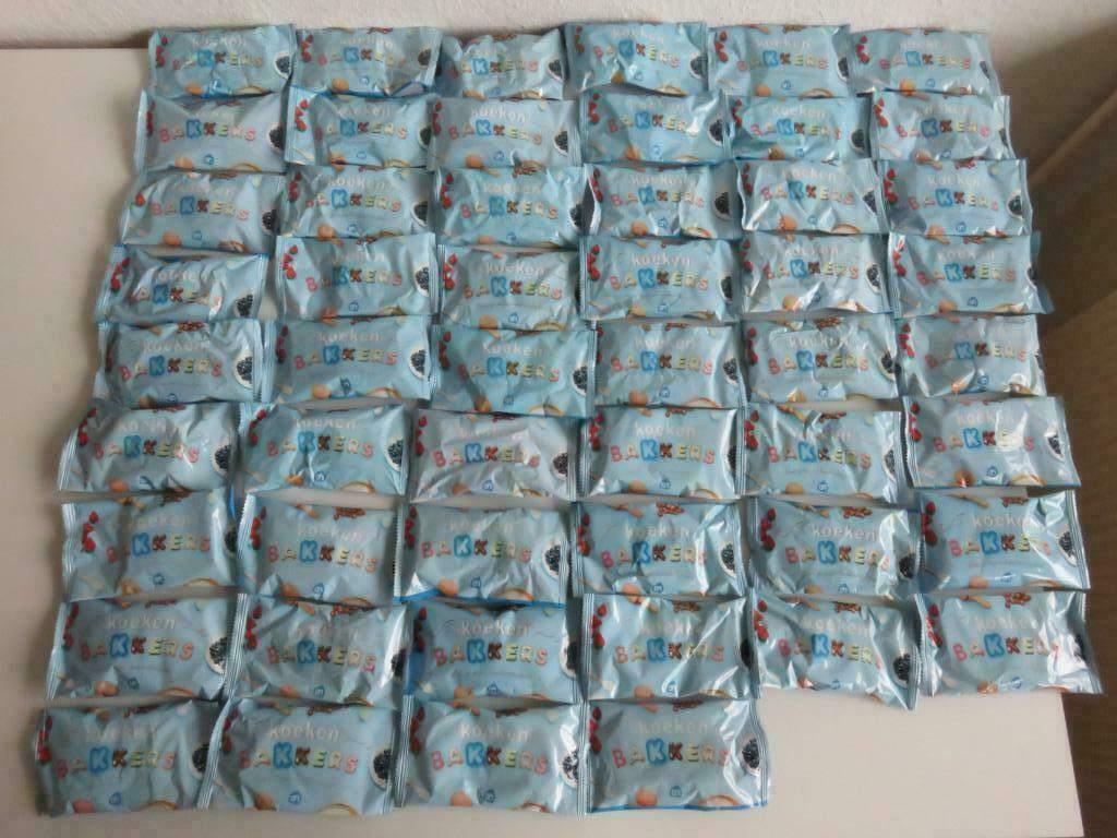 50 nieuwe zakjes Albert Heijn koekenbakkers, AH vormpjes, Albert Heijn, Ophalen of Verzenden