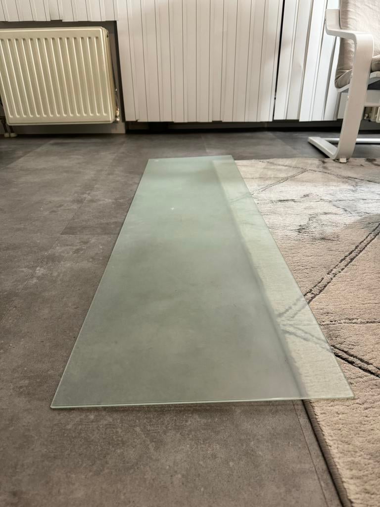 Glasplaat Glas Rechthoek 140 x 39.5, Ophalen, Zo goed als nieuw