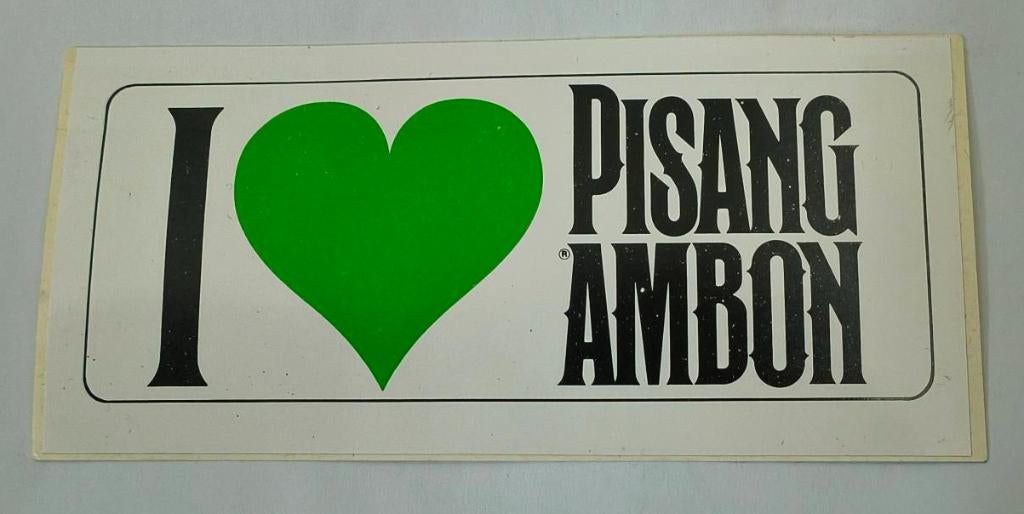 Sticker I Love Pisang Ambon, Verzamelen, Ophalen of Verzenden, Nieuw, Merk