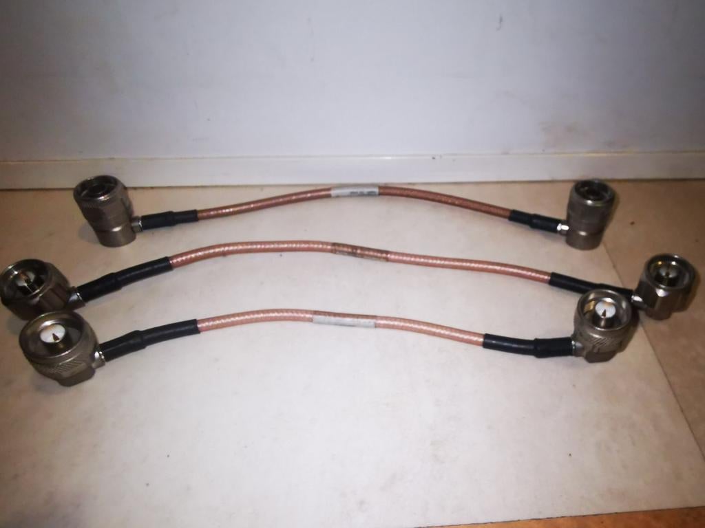 N male zilver teflon coax 25cm, Telecommunicatie, Antennes en Masten, Ophalen of Verzenden, Antenne