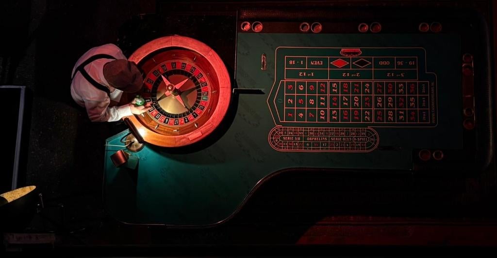 Roulette tafel, Vijf spelers of meer, Ophalen of Verzenden, Zo goed als nieuw