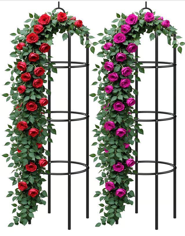 2 Stuks rozenboog rozen boog tuinboog toren GRATIS BEZORGD!, Ophalen of Verzenden, Nieuw, IJzer, Sierhekwerk