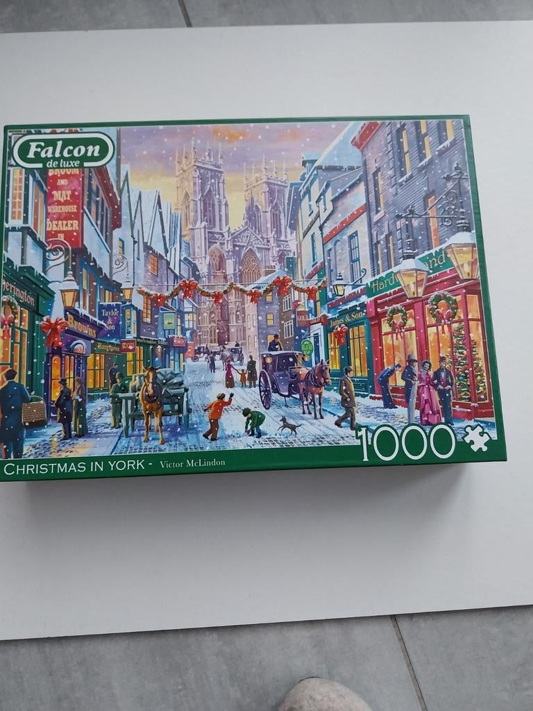 Falcon Puzzel Kerstpuzzel 1000 stukjes, Ophalen of Verzenden