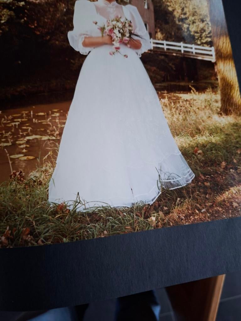 Trouwjurk maat 38 wit, Ophalen of Verzenden, Zo goed als nieuw, Wit, Trouwjurk