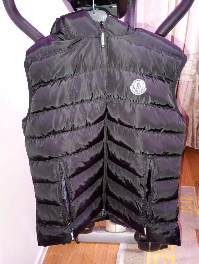 Moncler Bodywarmer - Maat L - Zwart, Zwart, Moncler, Maat 42/44 (L), Ophalen of Verzenden