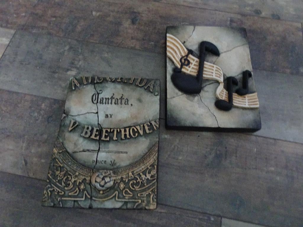 2 wandtegels Disenyo /Di Sen Yo (Sid Dickens stijl), Ophalen of Verzenden, Nieuw