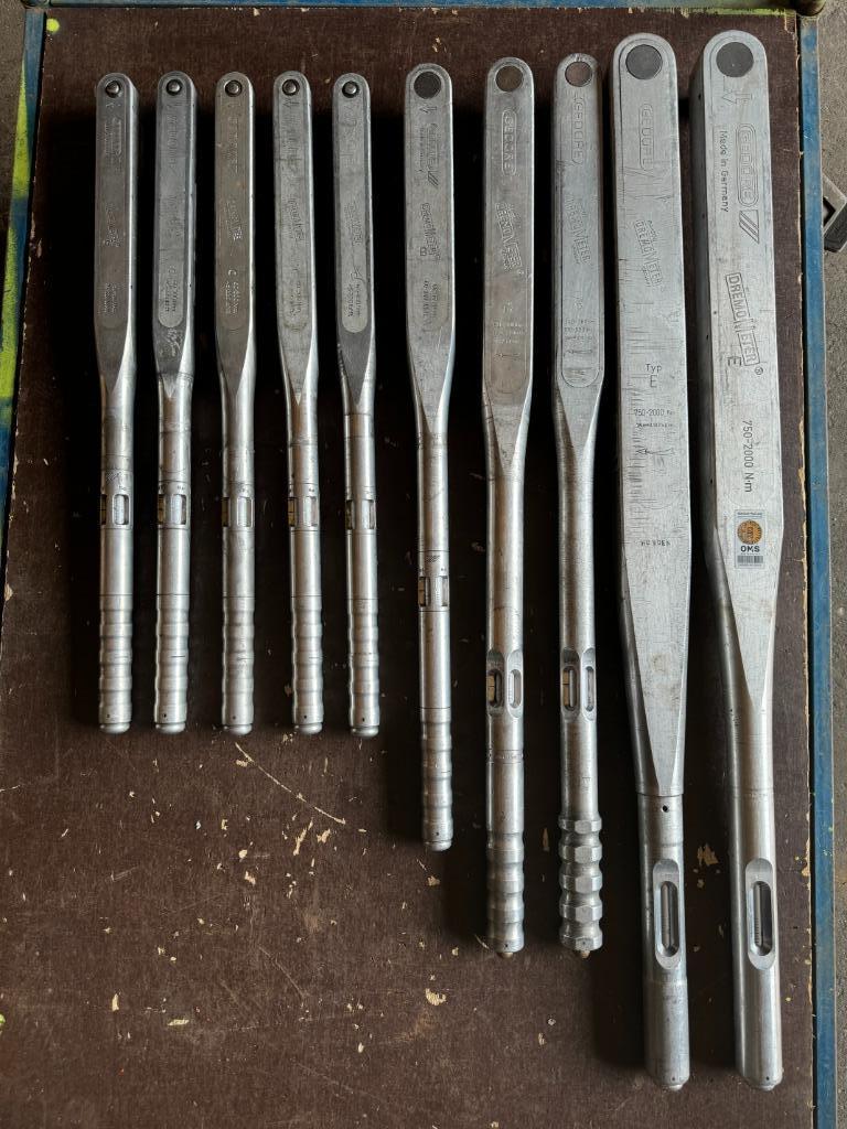 Momentsleutel Gedore DremoMeter aluminium groot en klein, Ophalen, Gebruikt