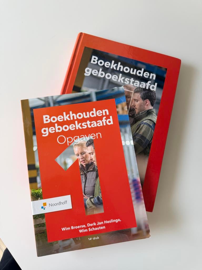 Boekhouden Geboekstaafd - Studieboek en Opgavenboek, Ophalen of Verzenden, Gamma, Zo goed als nieuw, MBO