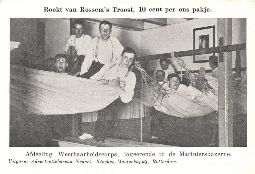 Afdeeling Weerbaarheidscorps, Logeerende in de Marinierskaze, Verzenden, Voor 1920, Ongelopen, Noord-Brabant