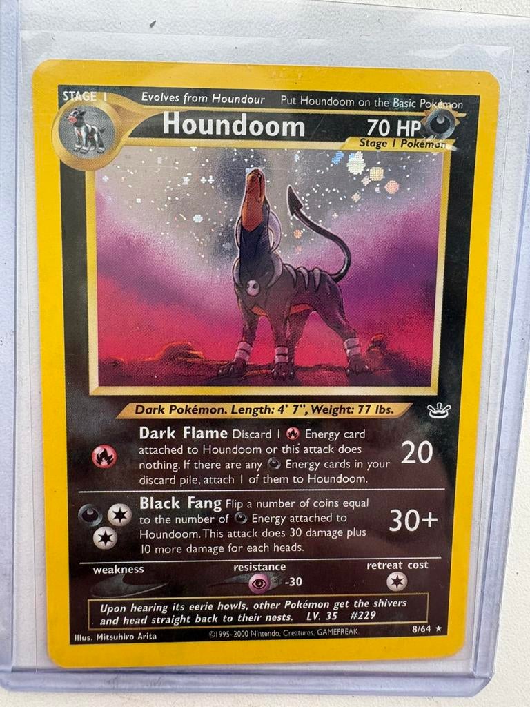 Neo revelation houndoom nearmint, Ophalen of Verzenden, Zo goed als nieuw