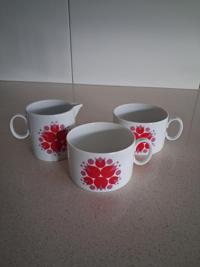 Retro kopjes en melkkannetje, merk Thomas, Ophalen