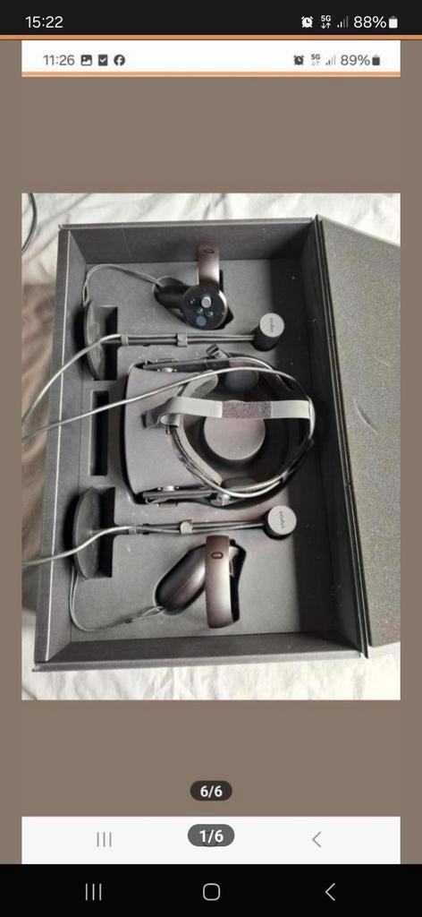 Oculus Rift VR virtual reality bril headset, Ophalen of Verzenden, Zo goed als nieuw, VR-bril