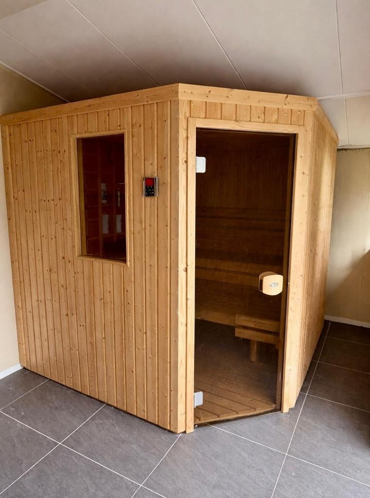 Luxe Traditionele Sauna - 6 Personen, Ophalen, Zo goed als nieuw, Fins of Traditioneel, Complete sauna