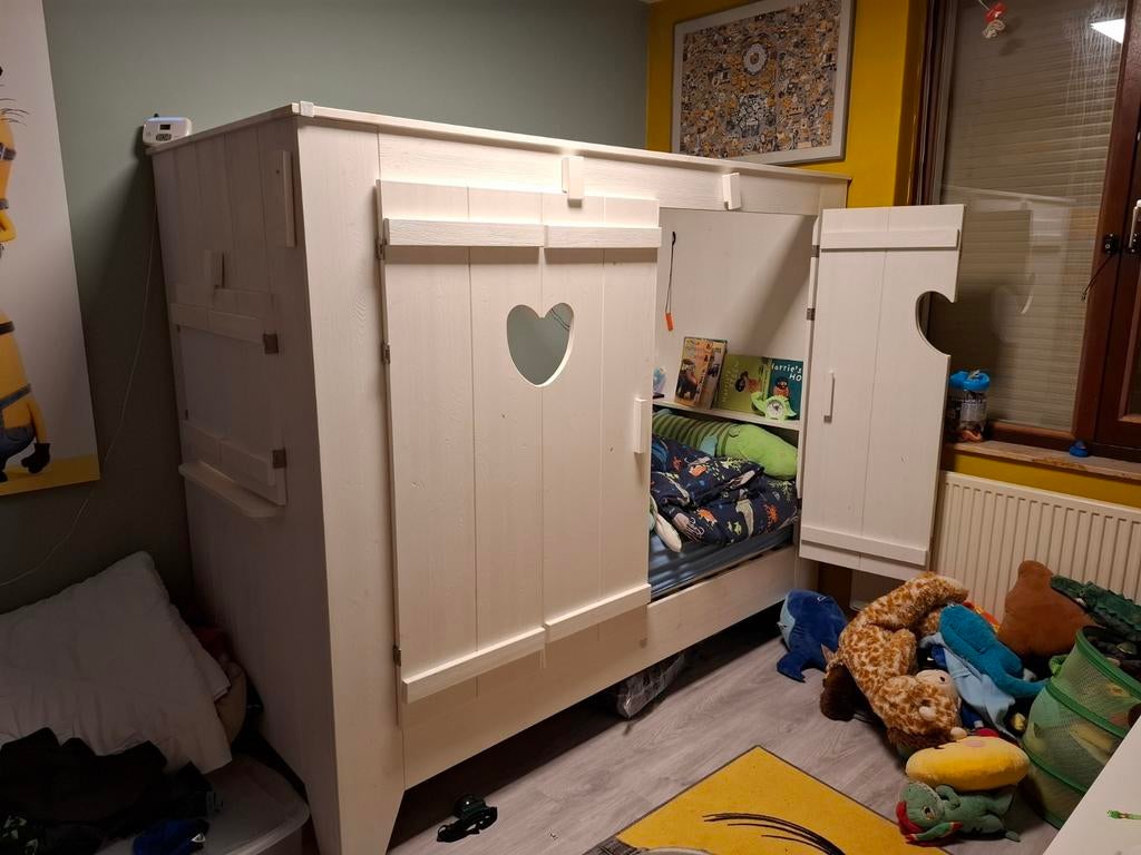 Mooie bedstee, Kinderen en Baby's, Ophalen, 85 tot 100 cm, Gebruikt, Lattenbodem
