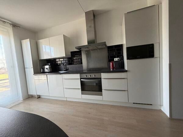 ✨ Moderne dubbelwandige keuken – hoogglans wit & compleet ✨, Ophalen, Wit, Dubbelwandige keuken, Zo goed als nieuw