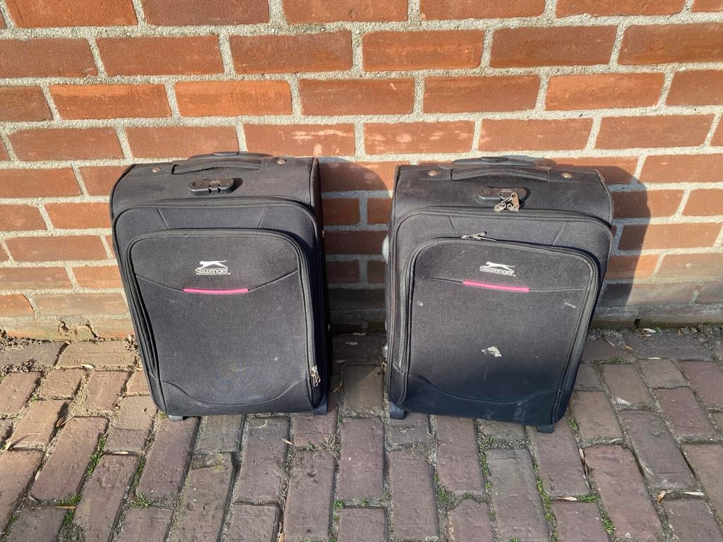 Slazenger koffers gebruikt 2 stuks, Overige materialen, Gebruikt, 50 tot 60 cm, 35 tot 45 cm