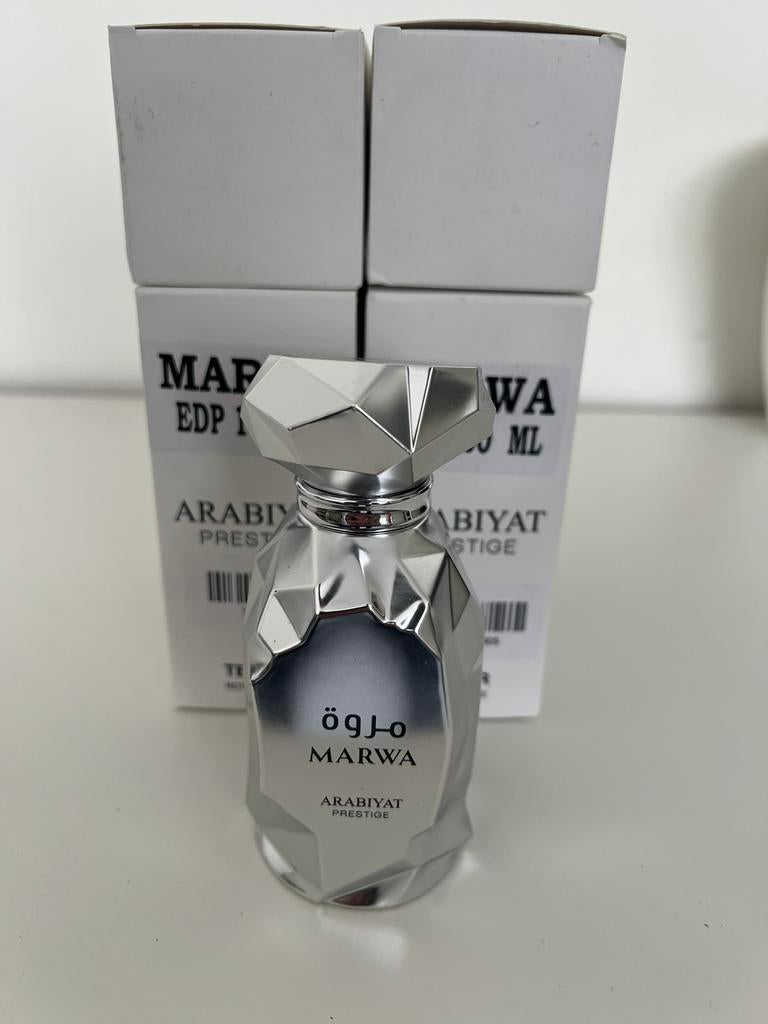 Arabiyat Prestige - Marwa 100ml Eau de Parfum (TESTER), Info@myperfumes.ae, Nieuw, P.O. Box 25984 Dubai, Plot 246-208, Dubai, UAE.