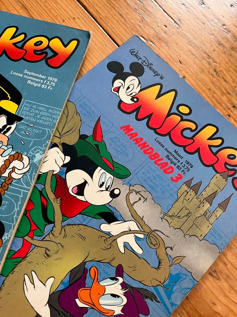 Drie Mickey maandblad stripboeken uit 1979, Boeken, Meerdere stripboeken, Ophalen of Verzenden, Gelezen