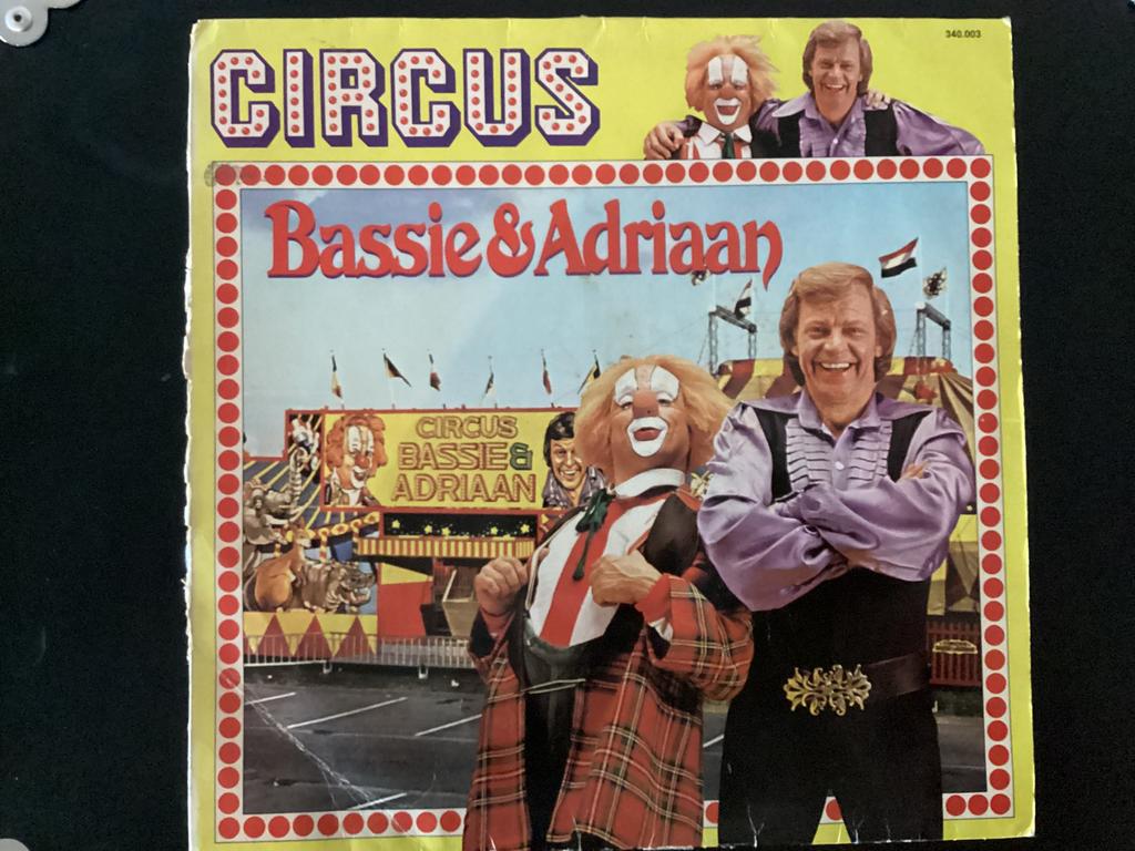 Bassie en Adriaan lp Vinyl Circus vintage, Cd's en Dvd's, Vinyl | Kinderen en Jeugd, Verzenden, Gebruikt