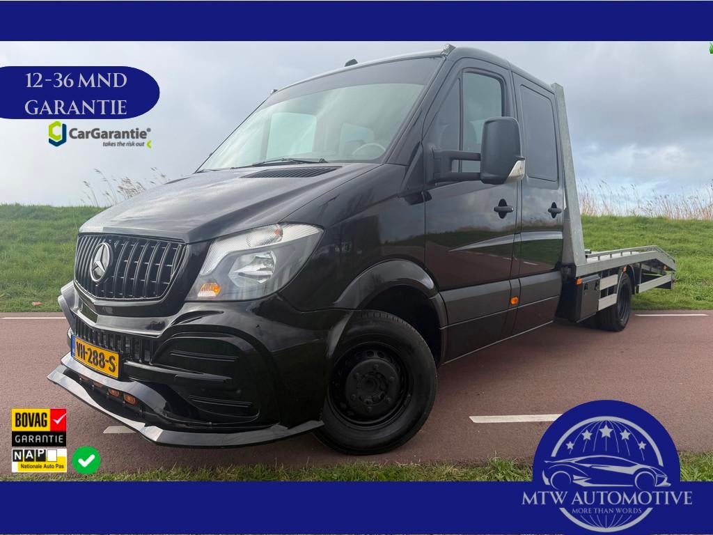 Mercedes-Benz Sprinter 516 2.2 Cdi 190 PK / OPRIJWAGEN / DUB, Auto's, Bestelauto's, Gebruikt, 7 stoelen, Zwart, Bedrijf