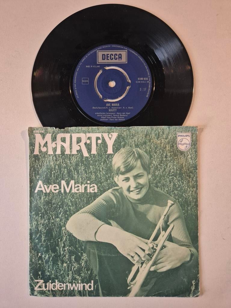 Marty-Ave Maria, Ophalen of Verzenden, Zo goed als nieuw, Overige formaten, Levenslied of Smartlap