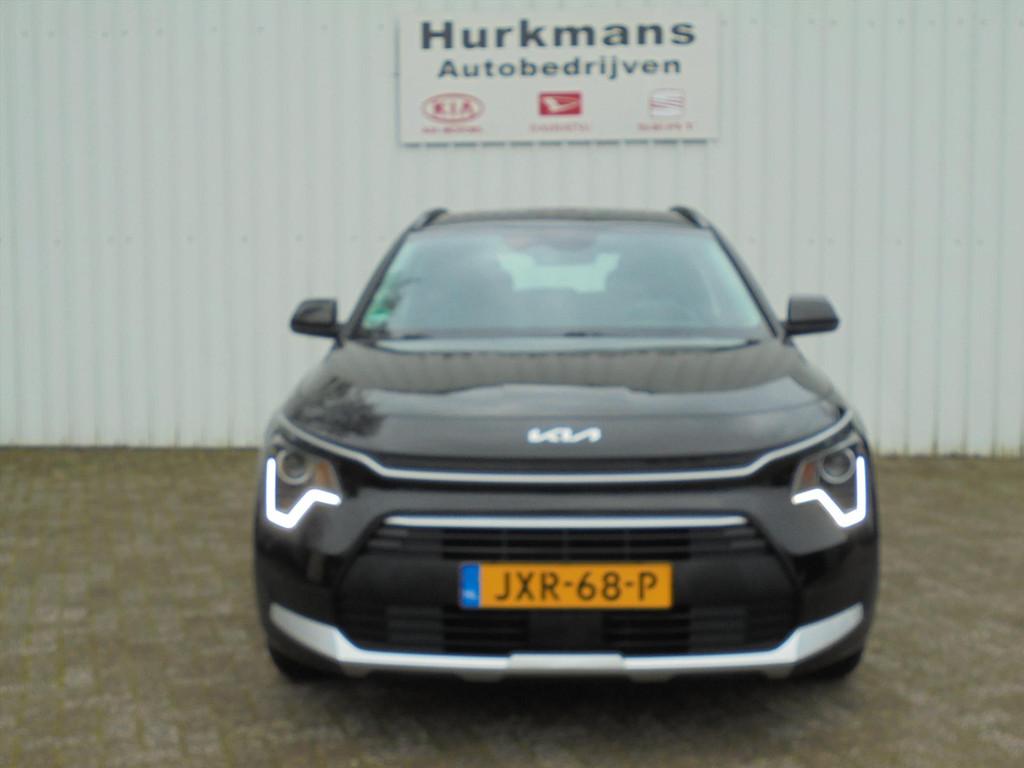Kia Niro 1.6 GDi PLUGIN HYBRIDE AUTOMAAT TREKHAAK, Automaat, Gebruikt, Leder en Stof, Zwart
