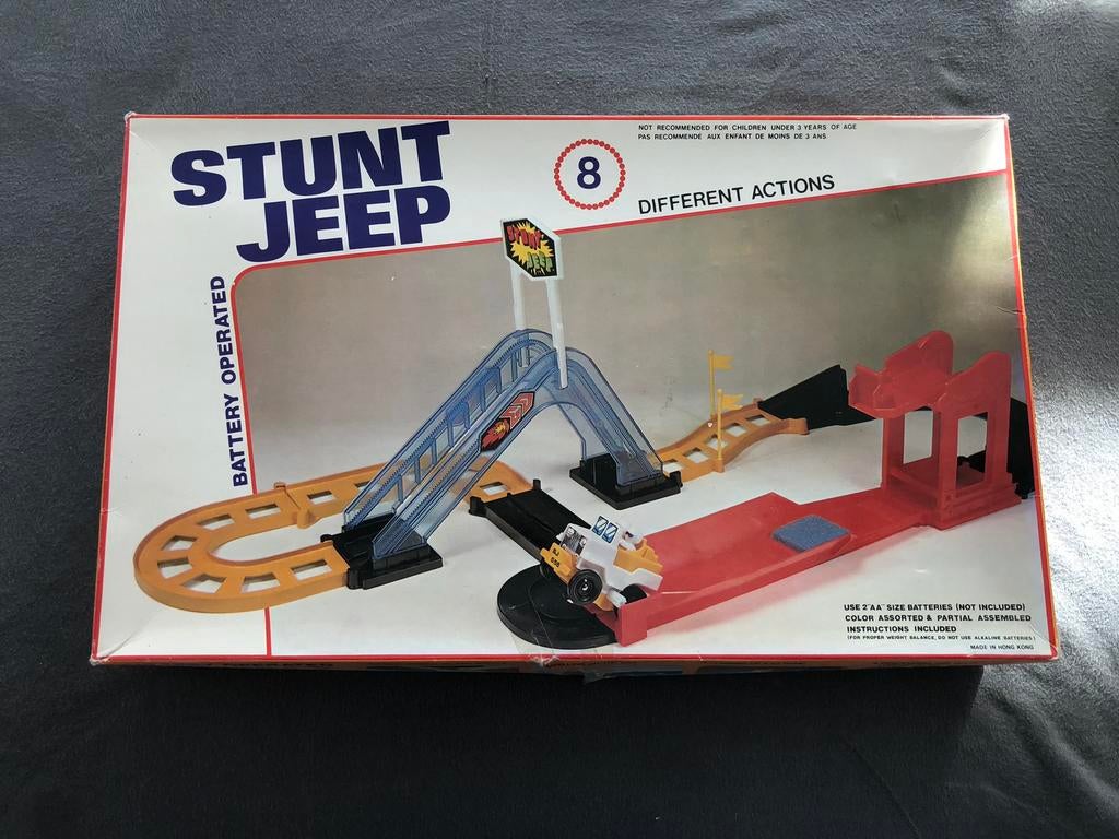 Vintage spel Stunt Jeep, Ophalen of Verzenden