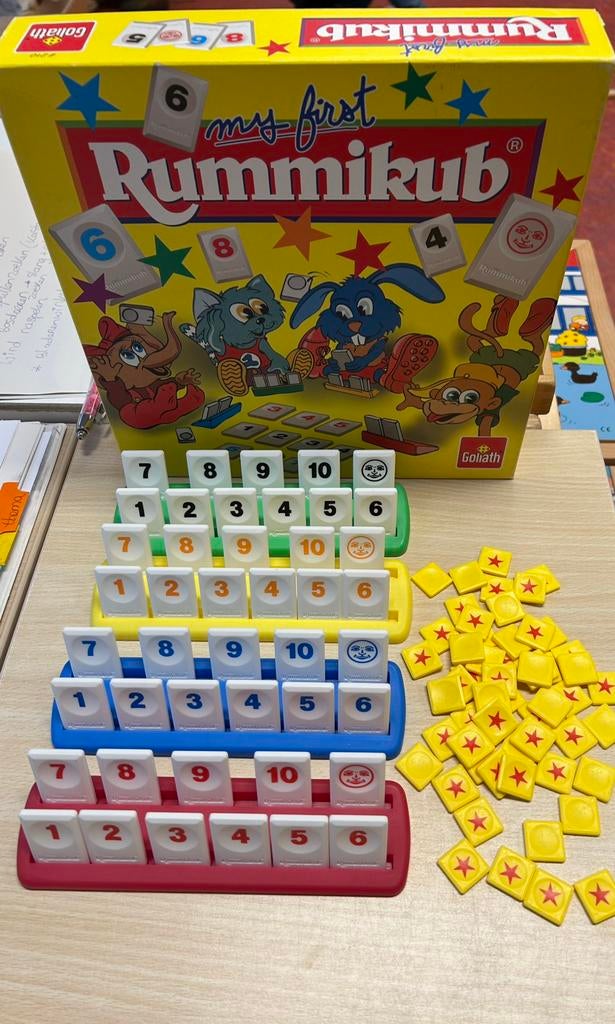 My first rummikub, Hobby en Vrije tijd, Gezelschapsspellen | Overige, Ophalen of Verzenden, Zo goed als nieuw