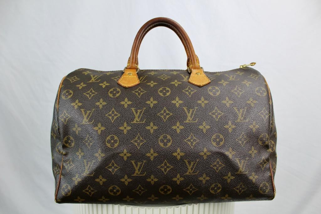 Louis Vuitton Speedy 35 - 1104, Gebruikt, Bruin, Ophalen of Verzenden, Lv