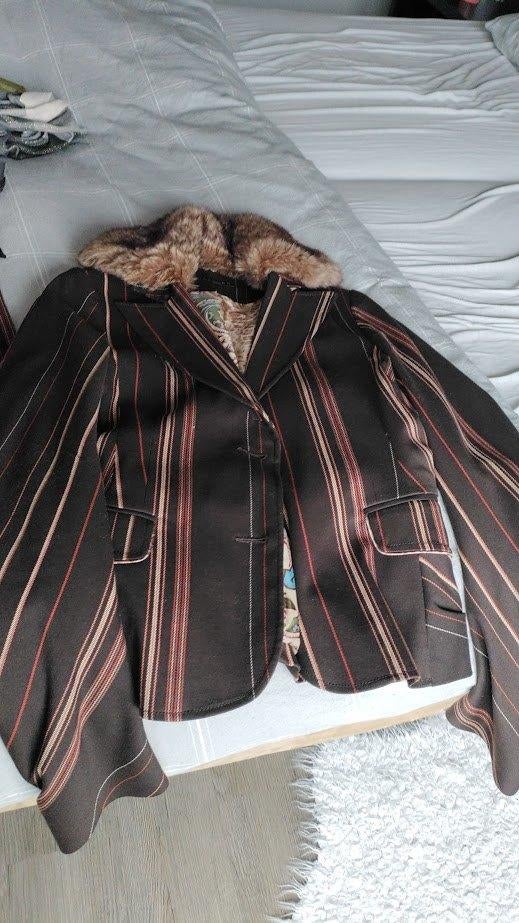 Colbert jasje met coltrui, Maat 38/40 (M), Bruin, Ophalen of Verzenden, Zo goed als nieuw