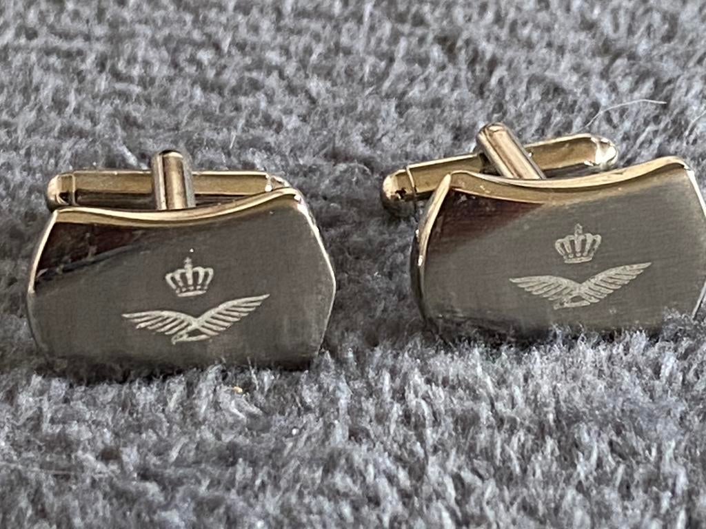 Koninklijke Luchtmacht Manchetknopen. Luchtvaart Zie foto’s., Ophalen of Verzenden, Luchtmacht, Nederland, Overige typen