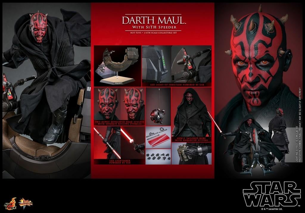 Hot Toys SW Phantom Menace Darth Maul with Sith Speeder, West Campus 1 76863 Herxheim (DE), Heo GmbH, Nieuw, Ophalen of Verzenden