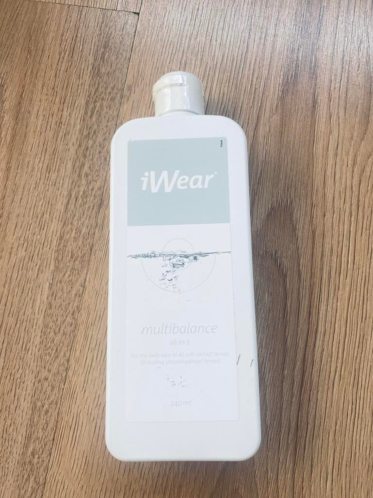 iWear Multibalance contactlensvloeistof 240 ml – nieuw, Ophalen of Verzenden, Nieuw, Gehele gezicht