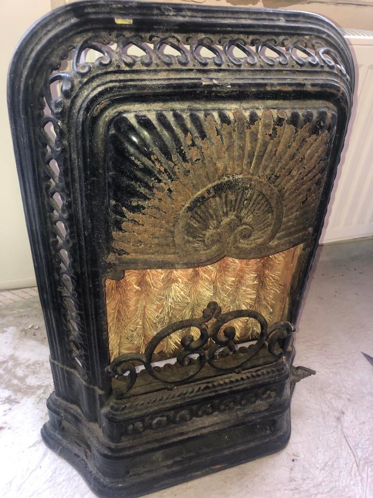 Gietijzeren gaskachel zwart 20 kilo, Huis en Inrichting, Kachels, Ophalen, Gebruikt, Gas, Gaskachel