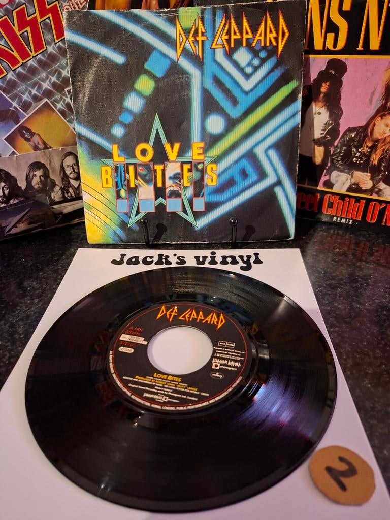 Def Leppard - Love Bites (Vinyl Single) 1988/2, Ophalen of Verzenden, Gebruikt, Overige formaten, Poprock