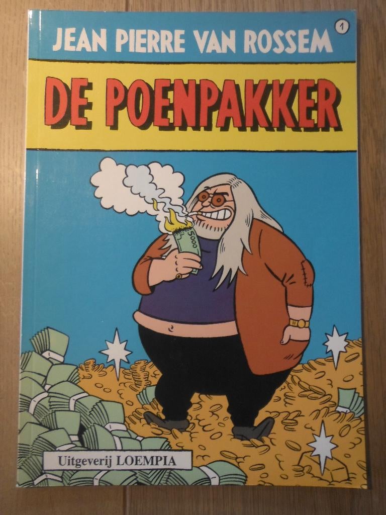 Jean Pierre van Rossem. De Poenpakker, Eén stripboek, Ophalen of Verzenden, Gelezen
