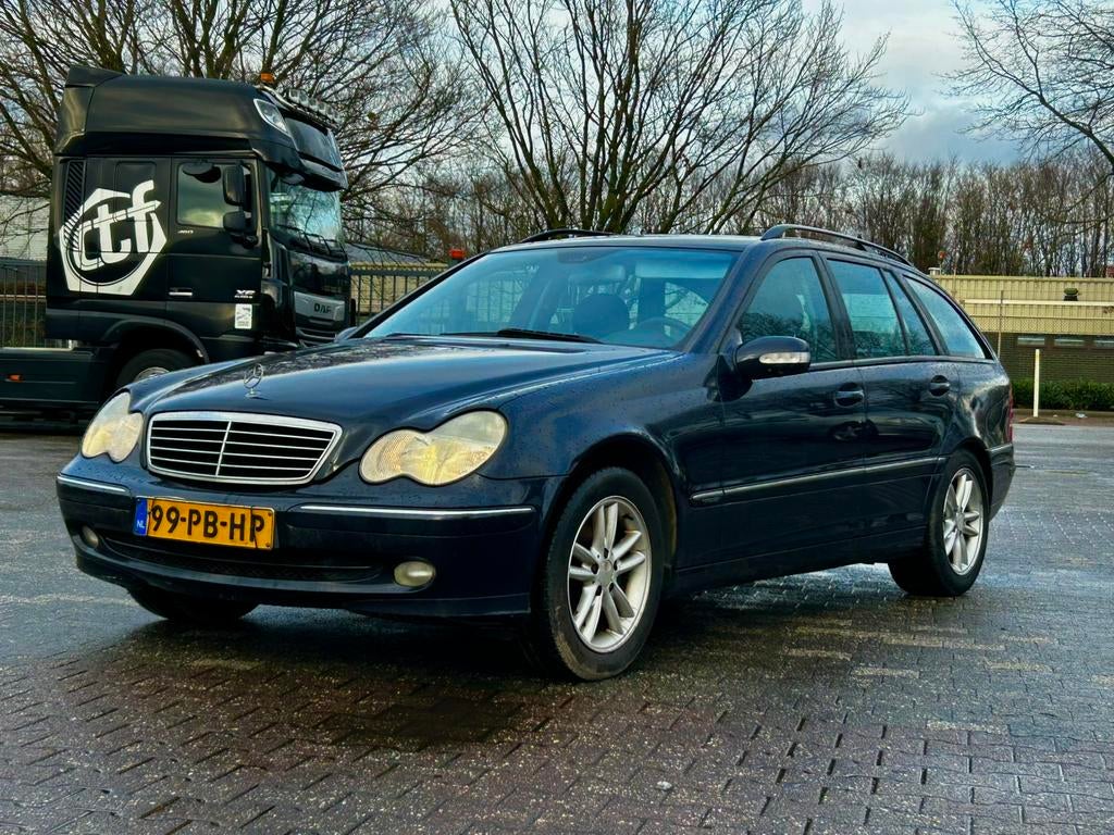 Mercedes C klasse W203 180 compressor, Auto's, Mercedes-Benz, Blauw, Stationwagon, Particulier, C-Klasse