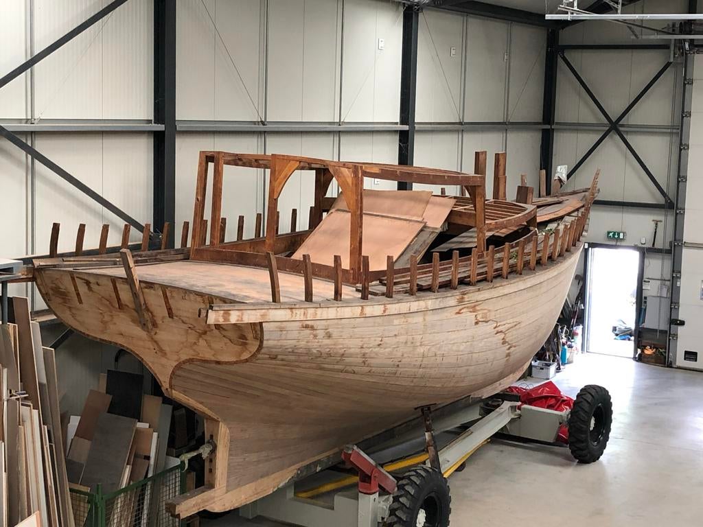 Houten Zeilboot Casco voor Afbouw - Uniek Project, Watersport en Boten, Verzenden, Nieuw, 9 tot 12 meter, Tourjacht of Cruiser