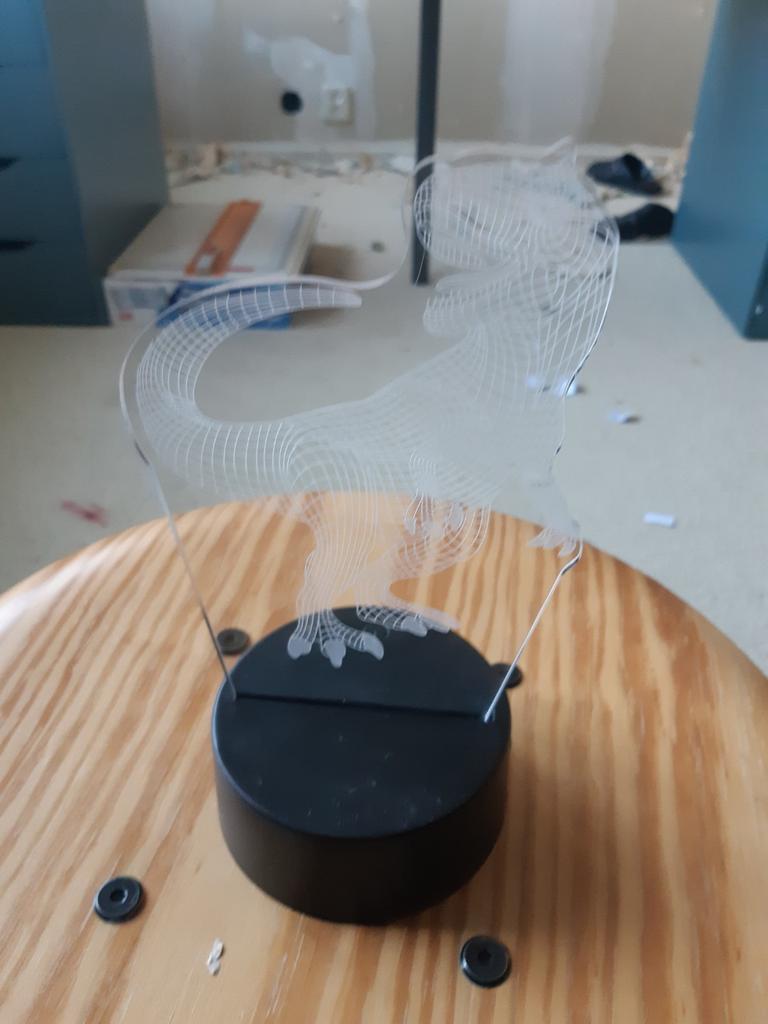 Dino hologram lichtje, Ophalen, Zo goed als nieuw